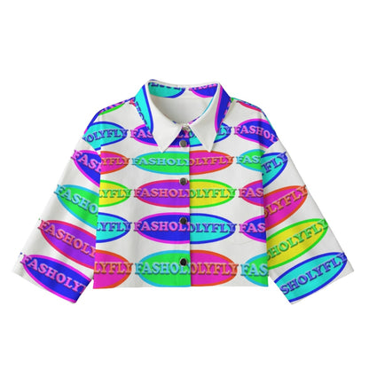 FFRetro [Cropped Button-Up Jacket] | 245GSM Cotton