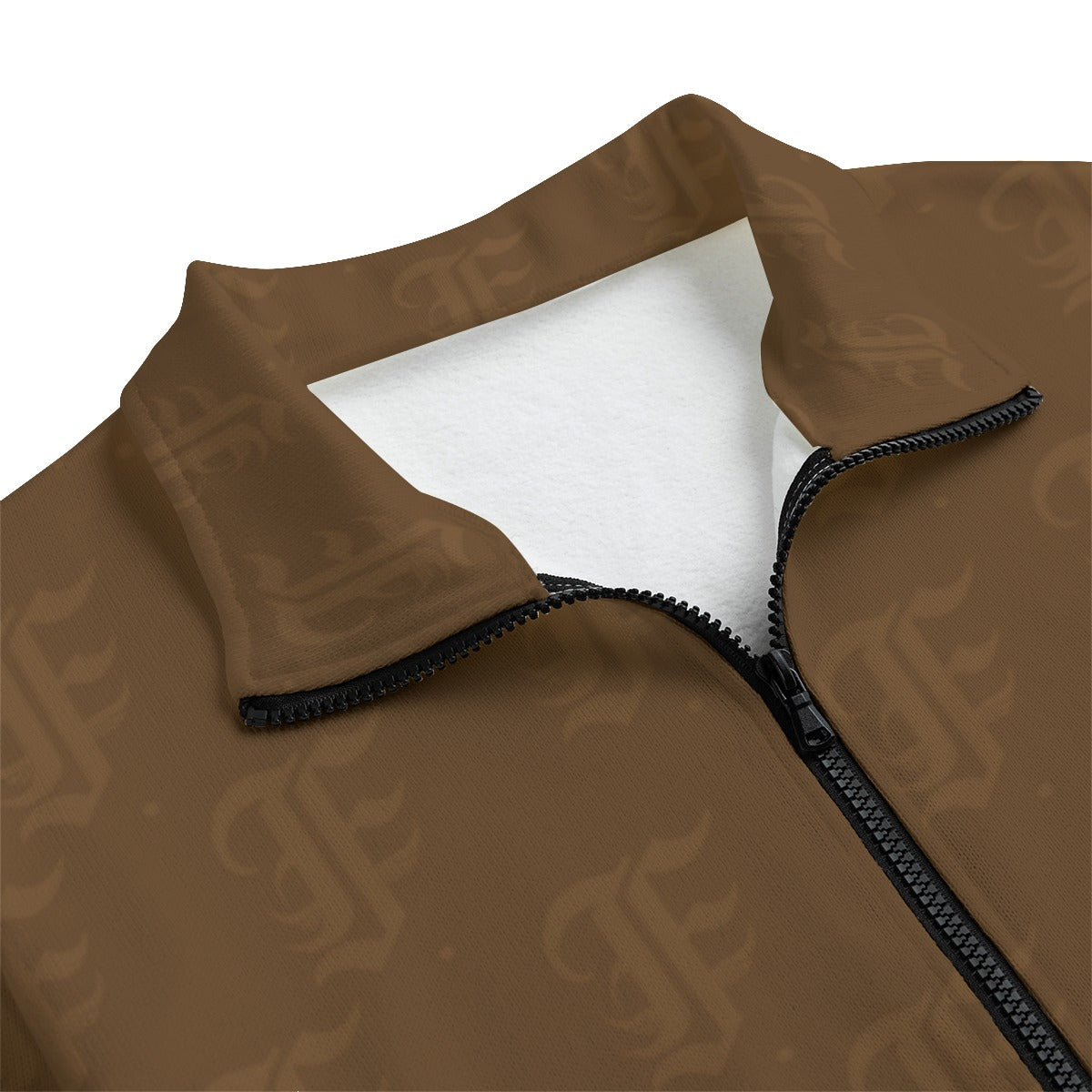 FFBrown | Knitted Fleece Zip-up