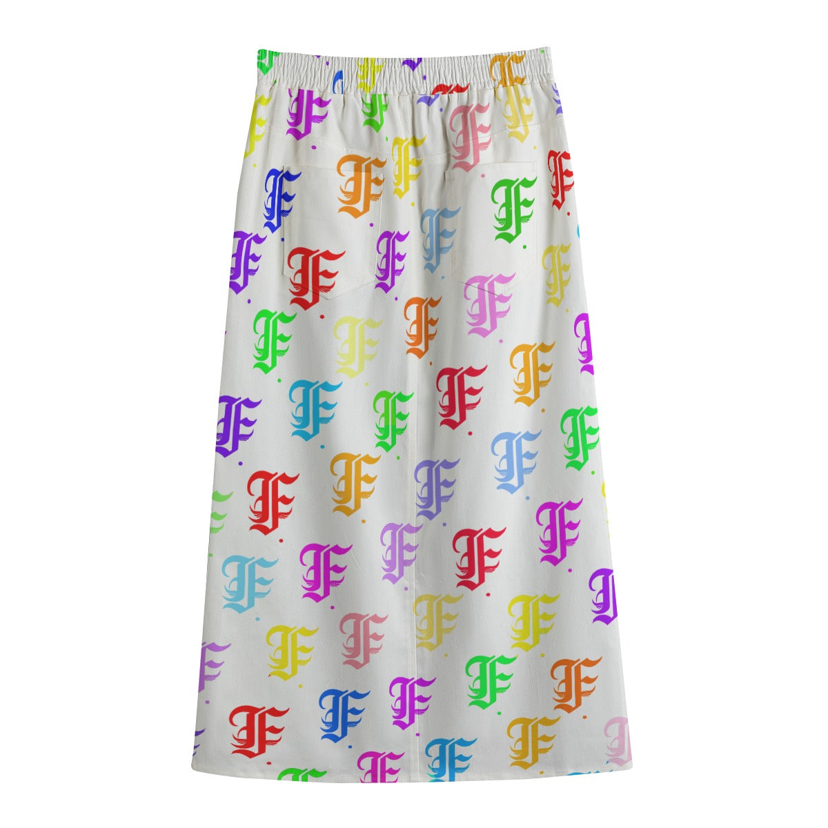 Multi-Fly Mid-slit Skirt | 245GSM Cotton