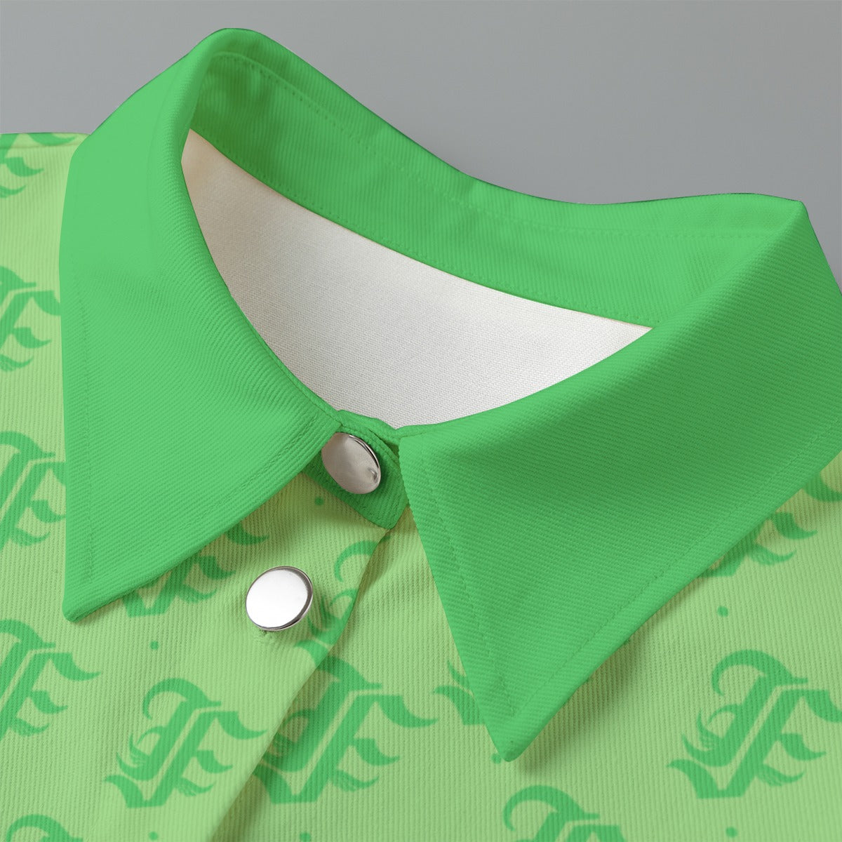 FFMintGreen [Cropped Button-Up Jacket] | 245GSM Cotton