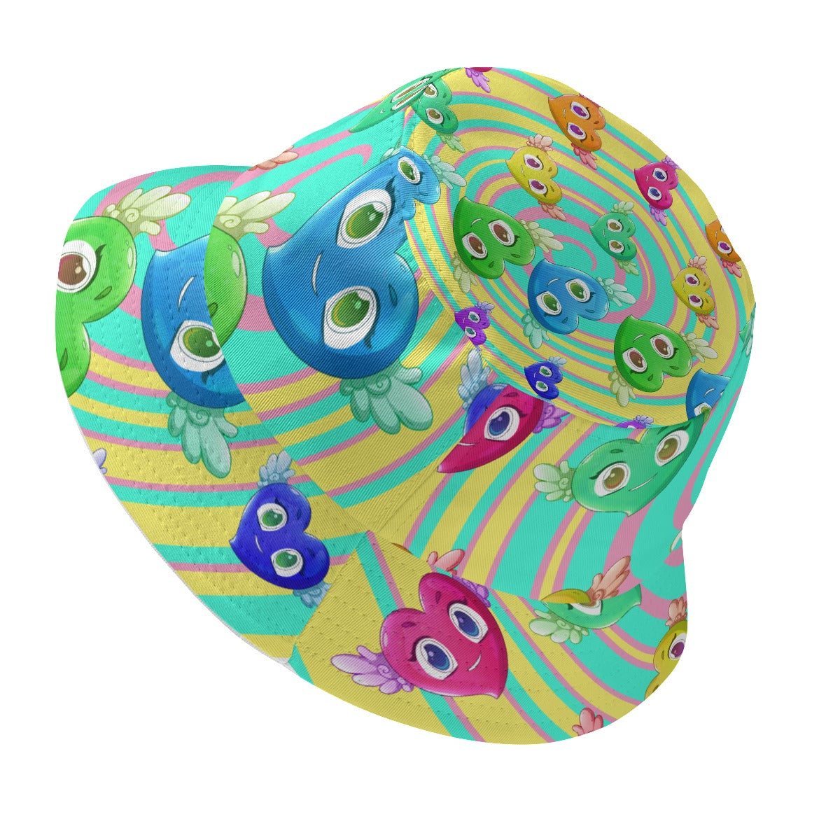 FFPastelSwirl Hearts | Bucket Hat
