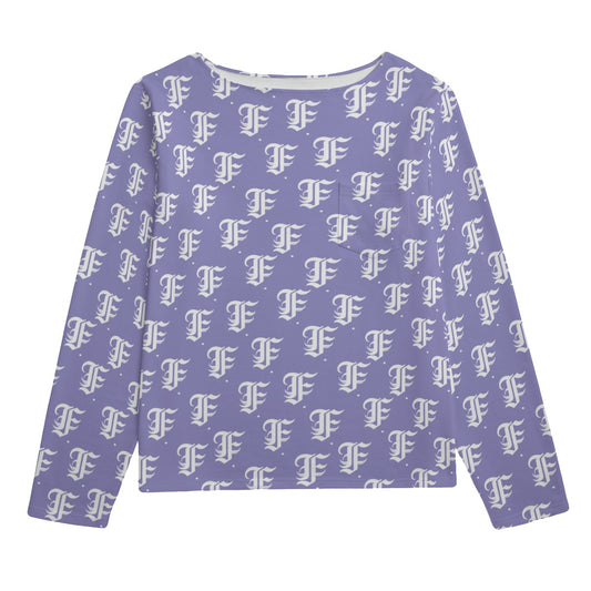 FFLavender Boat Neck Sweatshirt | 310GSM Cotton