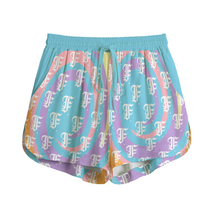 FFPastelSwirl | Shorts With Drawstring  (Rayon)
