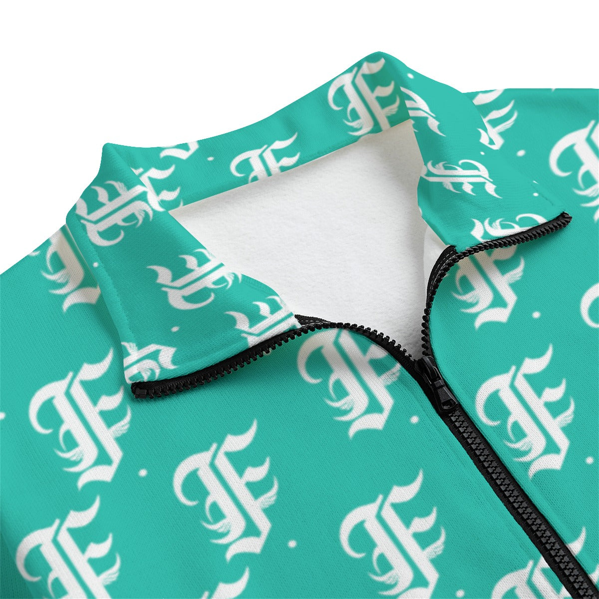 FFTurquoise | Knitted Fleece Zip-up