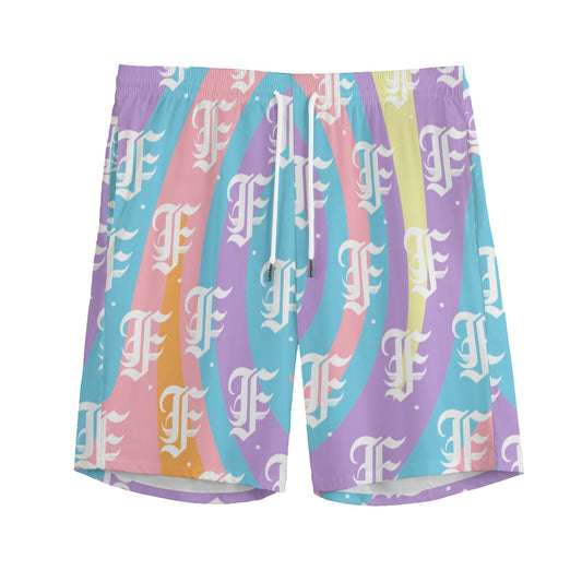 FFPastelSwirl Shorts | 115GSM Cotton poplin