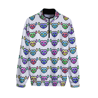 Y2K Hearts | Quarter Zip Sweater