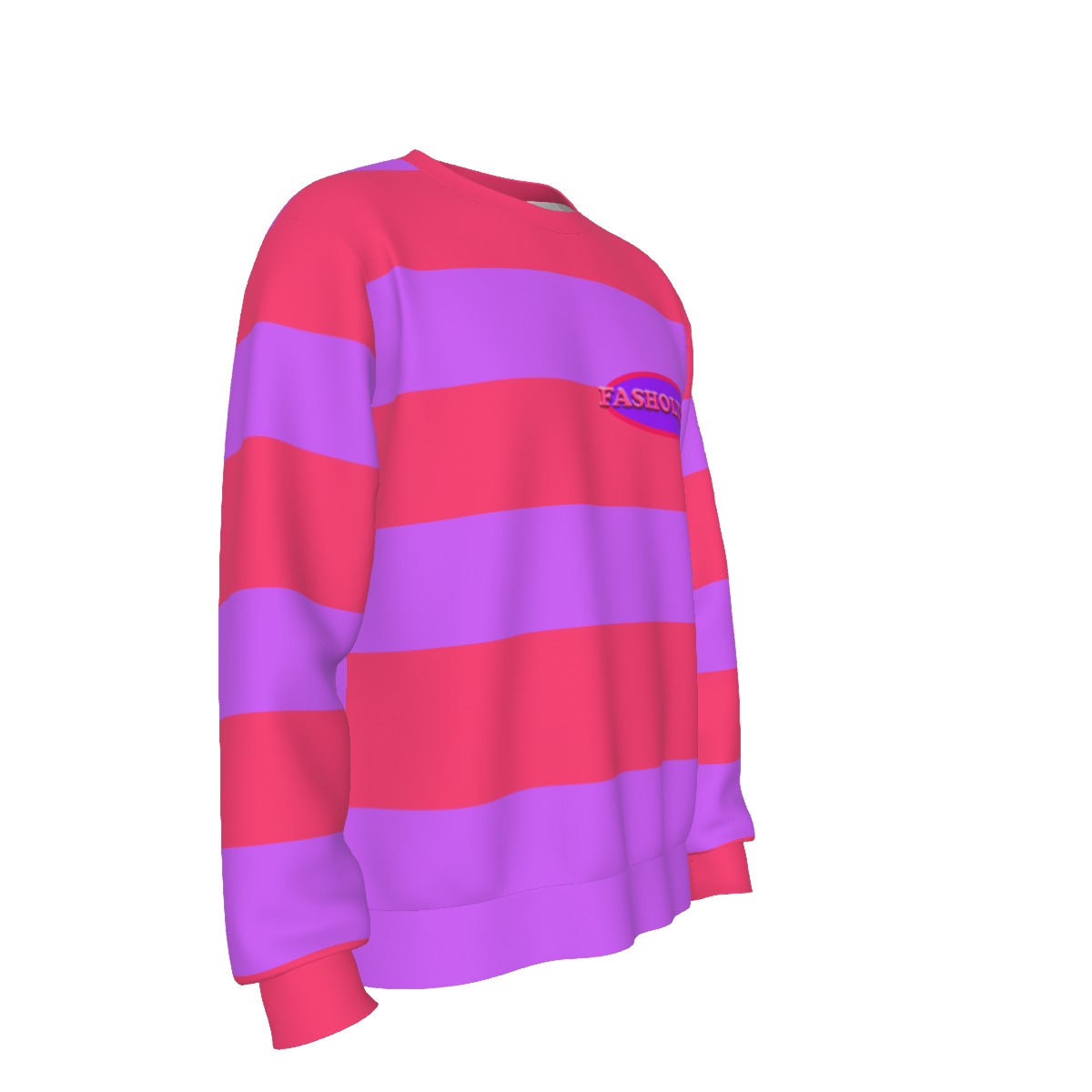 Purple & Pink Striped | Basic Sweater