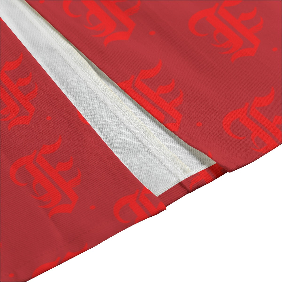 FFDarkCherry Mid-slit Skirt | 245GSM Cotton