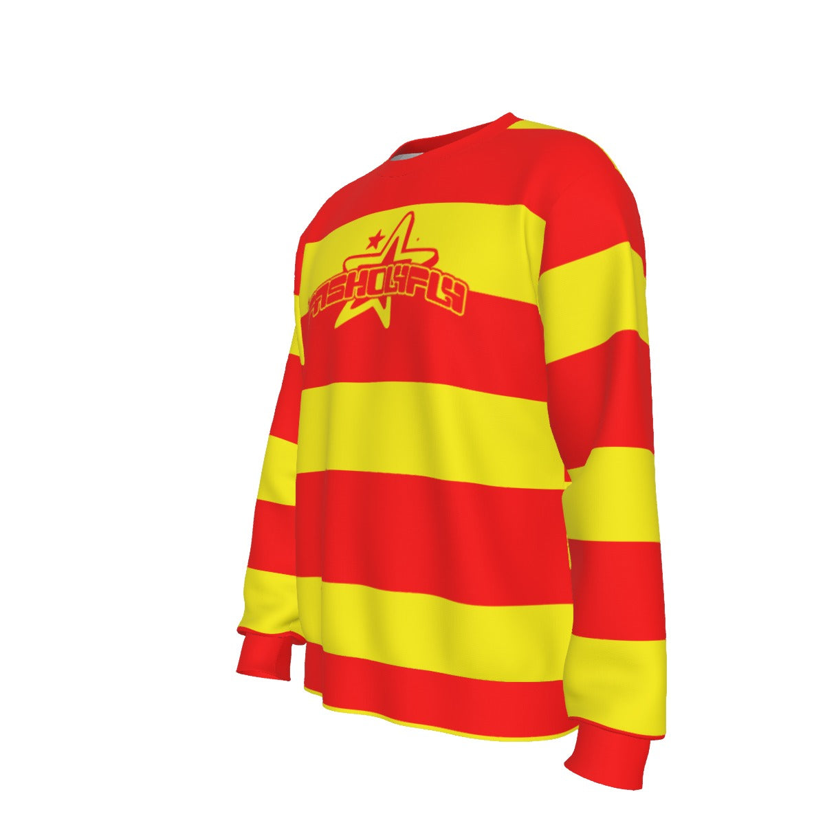 Red & Yellow Striped | Basic Sweater