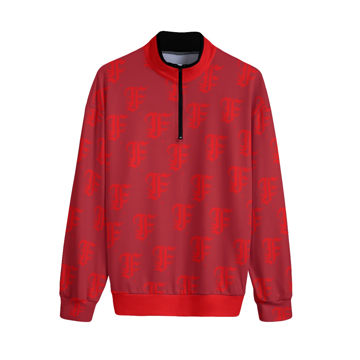 FFDarkCherry | Quarter Zip Sweater