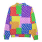 Multi-Color Patchwork Heavyweight Zip-Up Polo  | 310GSM Cotton
