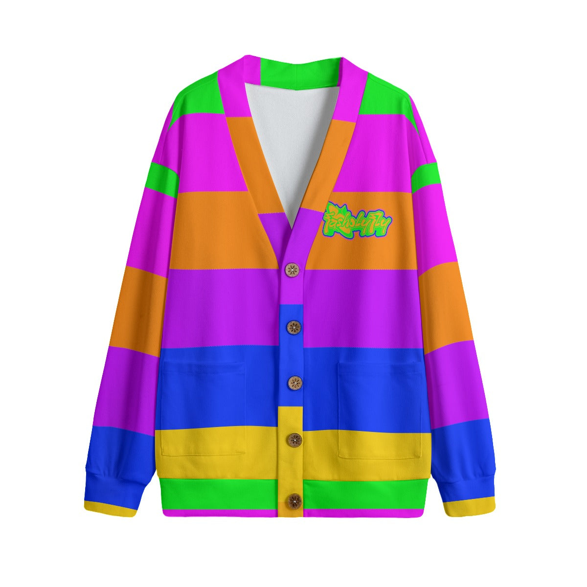 Neon Striped | Cardigan
