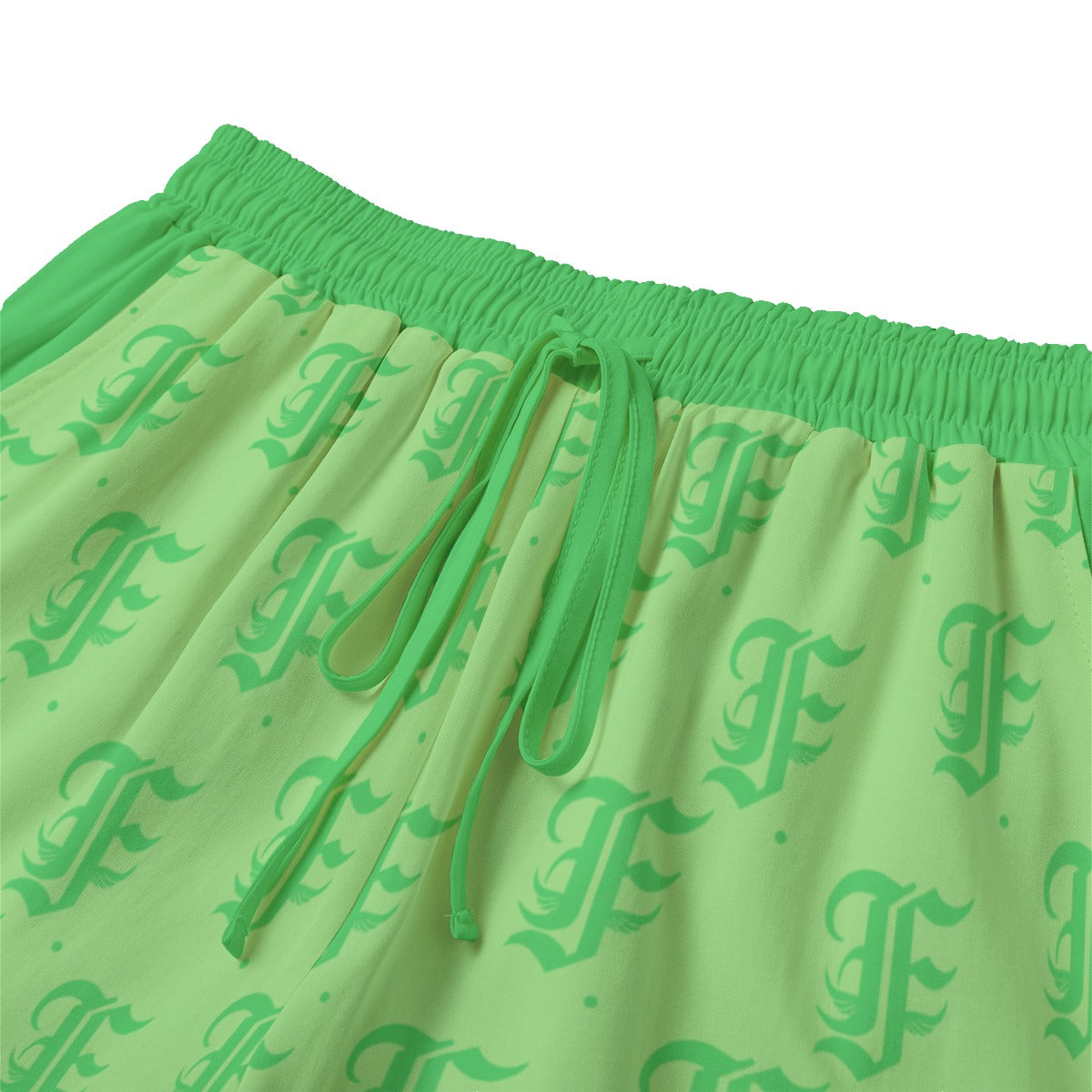 FFMintGreen | Shorts With Drawstring  (Rayon)