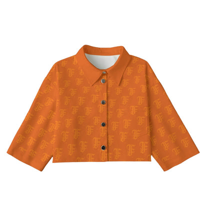 FFOrange [Cropped Button-Up Jacket] | 245GSM Cotton
