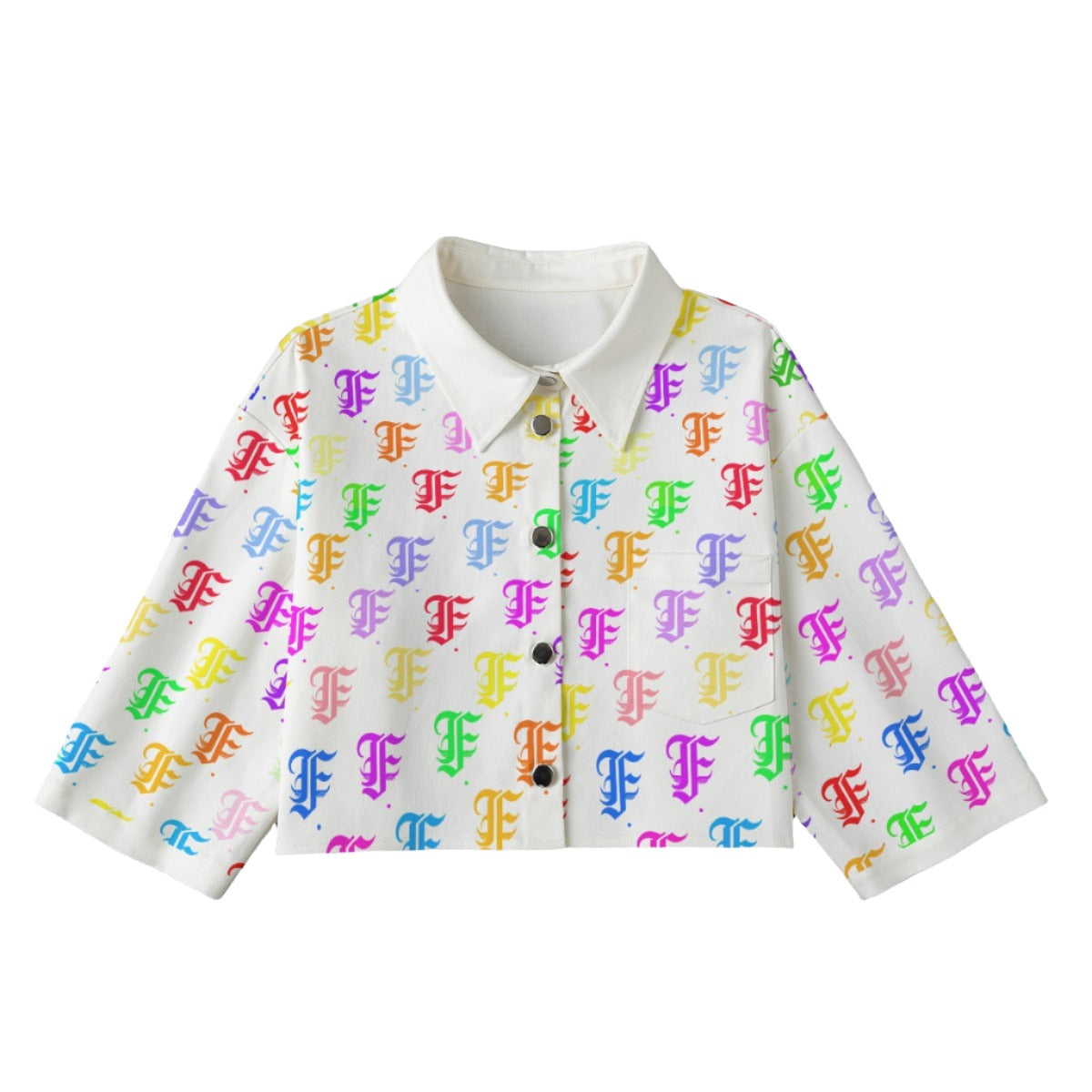 FFMulti [Cropped Button-Up Jacket] | 245GSM Cotton