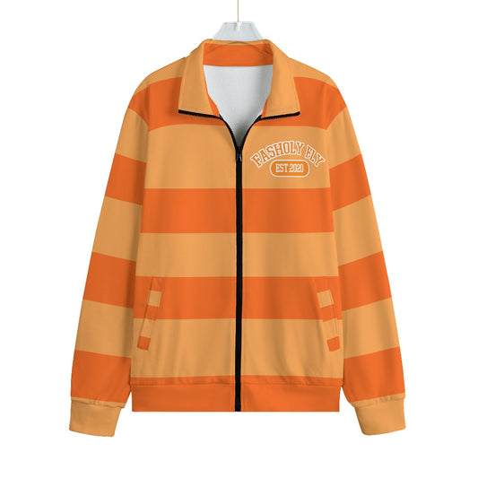 Creamsicle Striped | Knitted Fleece Zip-up