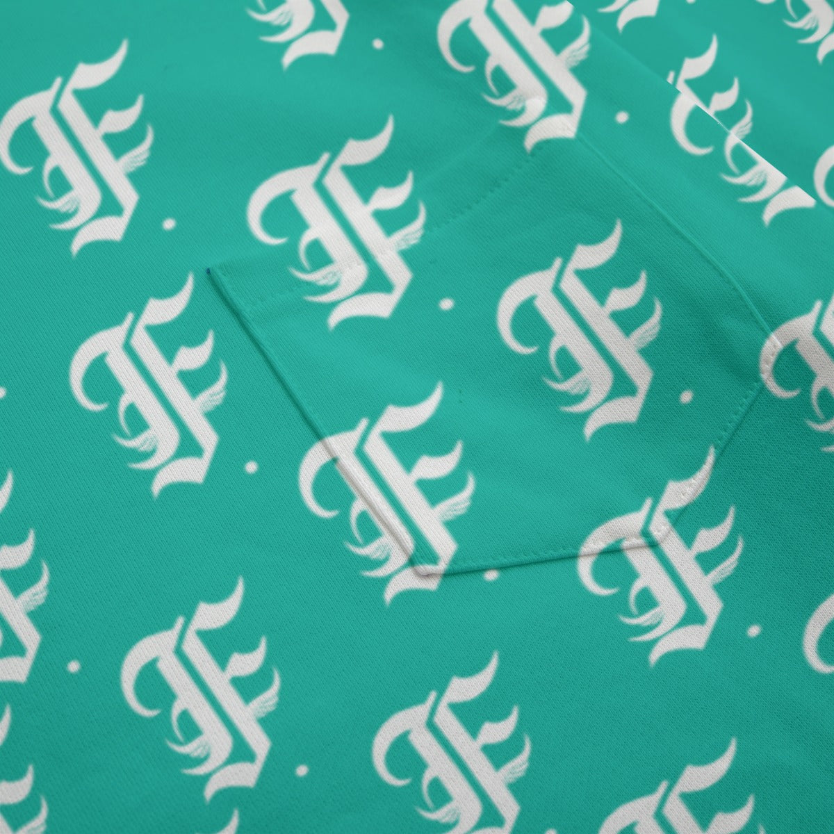 FFTurquoise Boat Neck Sweatshirt | 310GSM Cotton