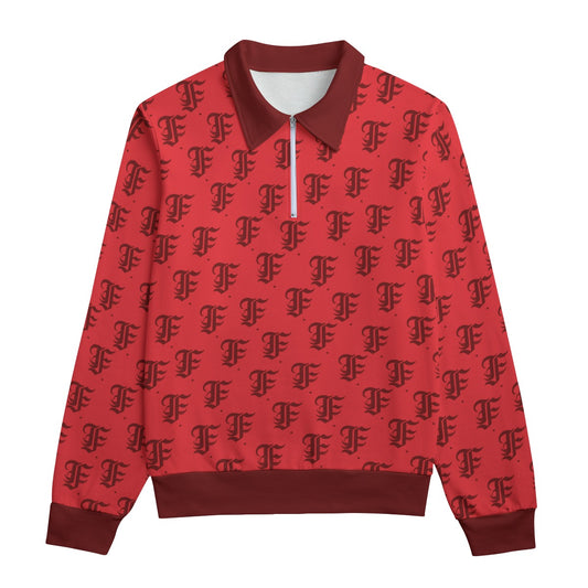 FFRed Heavyweight Zip-Up Polo  | 310GSM Cotton