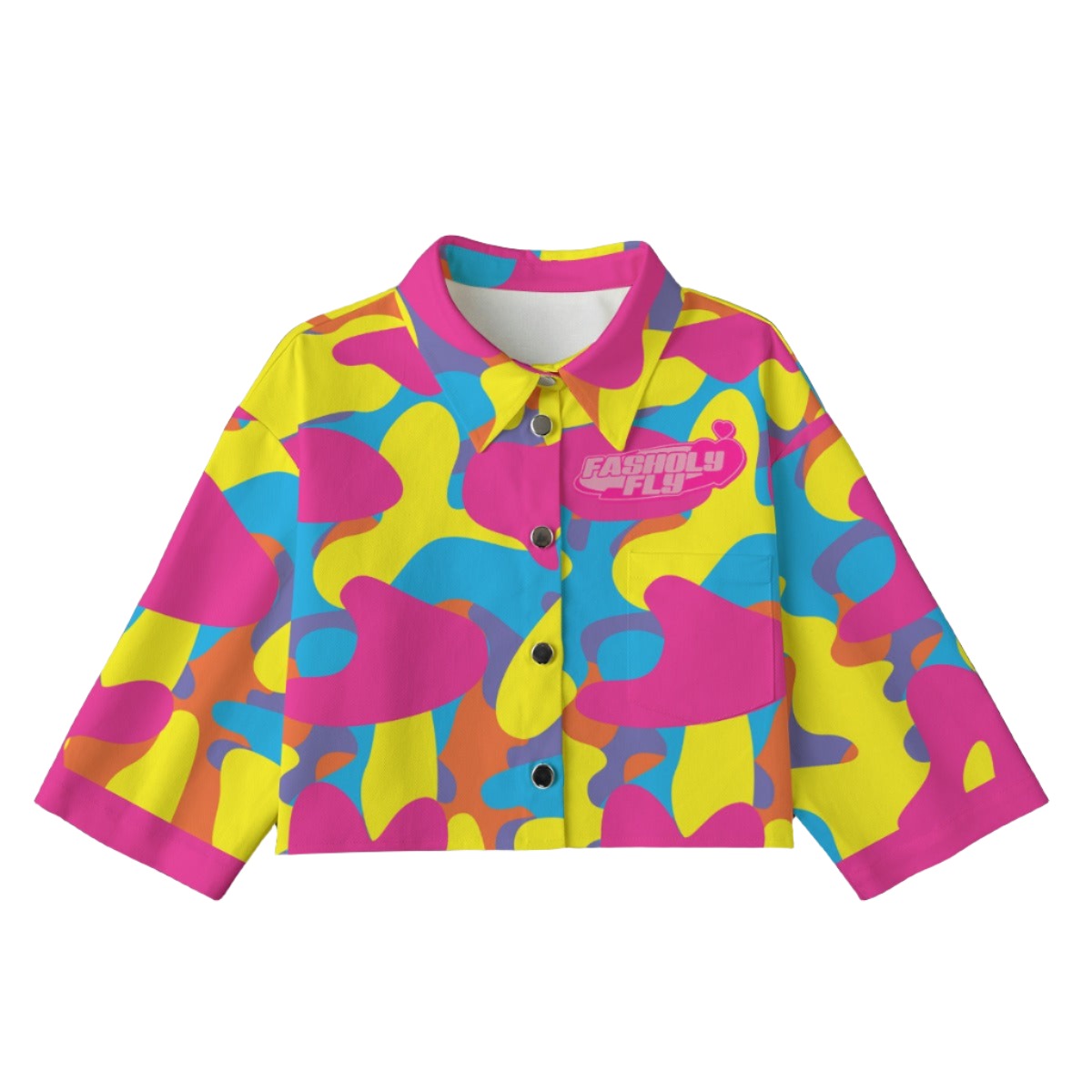 FFSummaCamo [Cropped Button-Up Jacket] | 245GSM Cotton