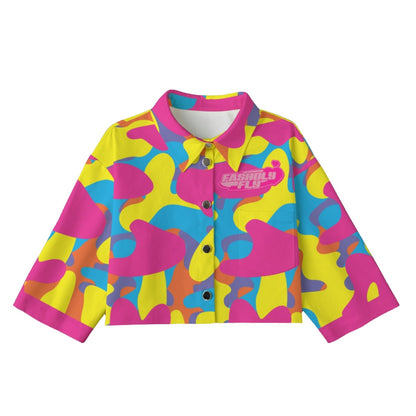 FFSummaCamo [Cropped Button-Up Jacket] | 245GSM Cotton