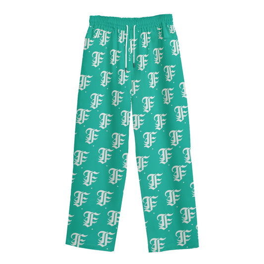 FFTurquoise Straight-leg Sweats | 245GSM Cotton