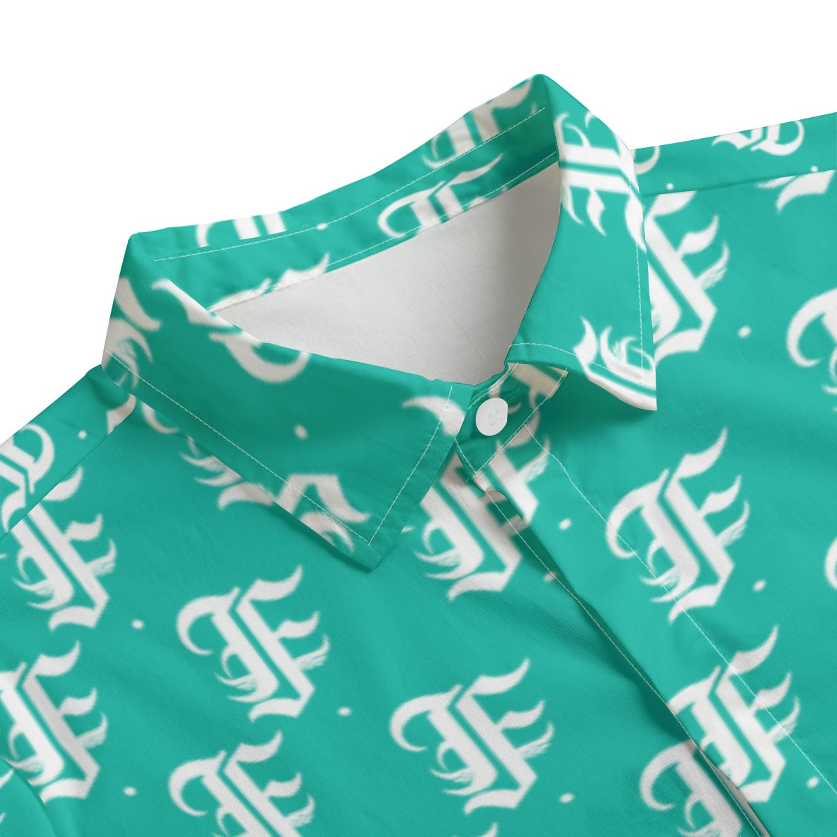 FFTurquoise Button-Up |115GSM Cotton poplin