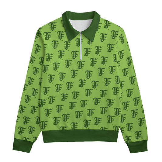 FFGreen Heavyweight Zip-Up Polo  | 310GSM Cotton