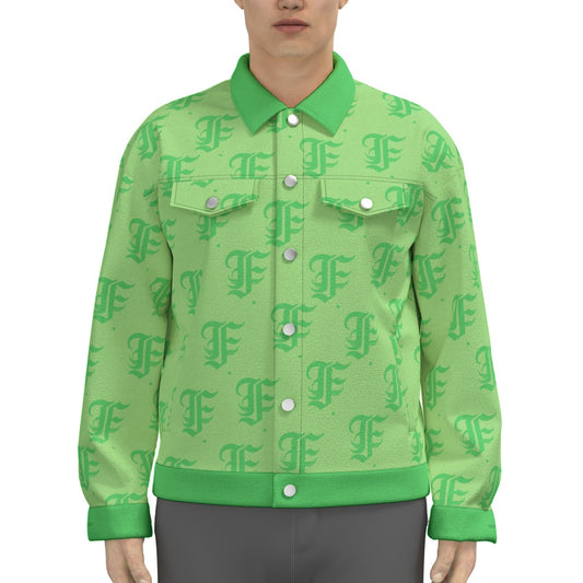 FFMintGreen Trucker Jacket | 245GSM Cotton