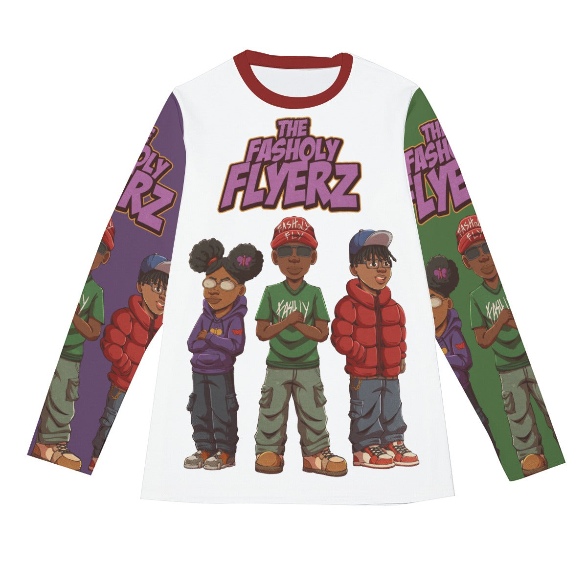 The Fasholy Flyerz  Long Sleeve(AOP) | 190GSM Cotton