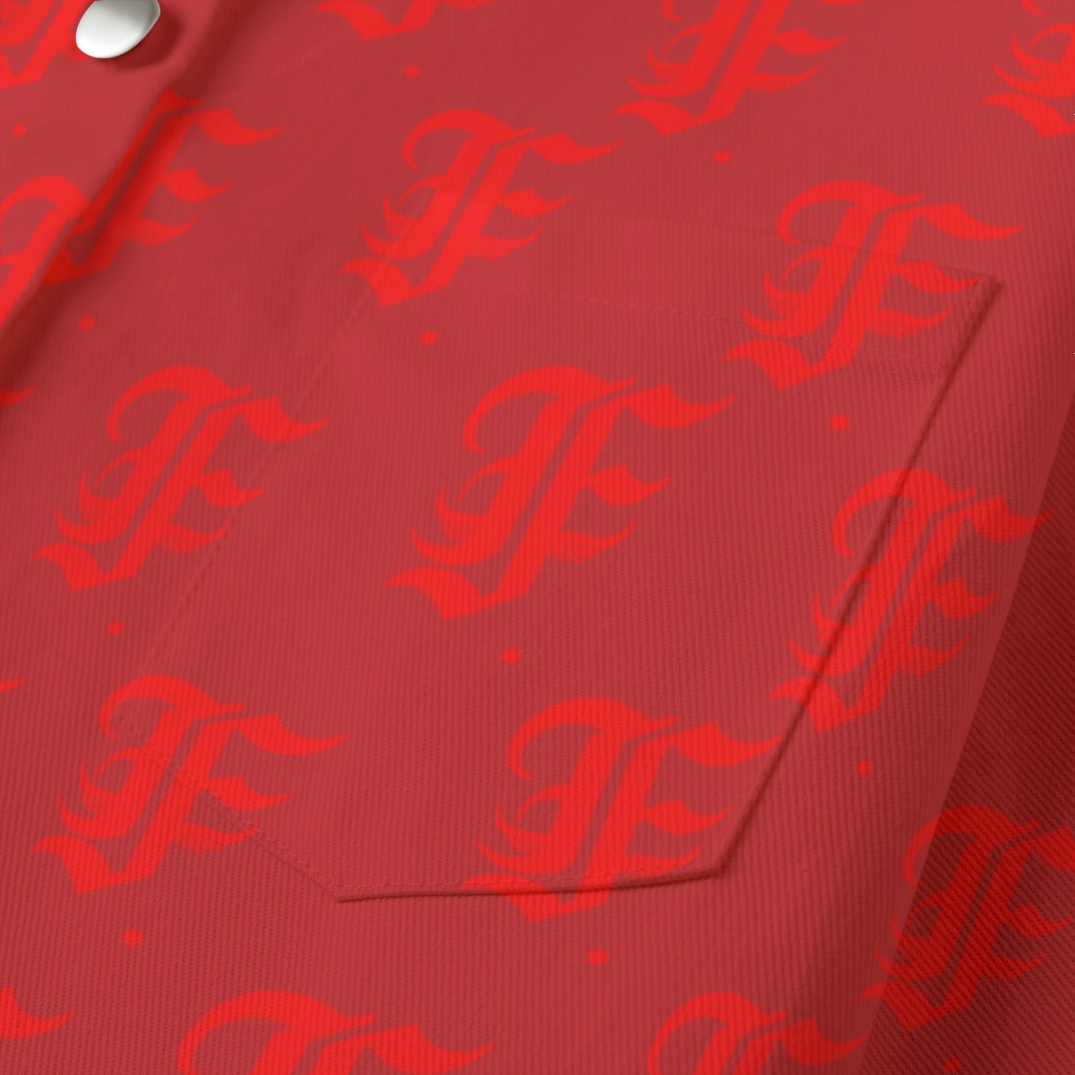 FFDarkCherry [Cropped Button-Up Jacket] | 245GSM Cotton