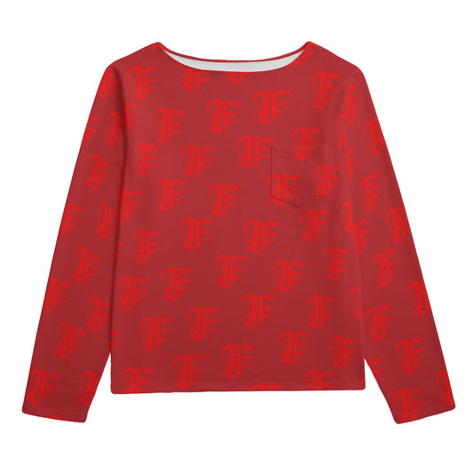 FFDarkCherry Boat Neck Sweatshirt | 310GSM Cotton