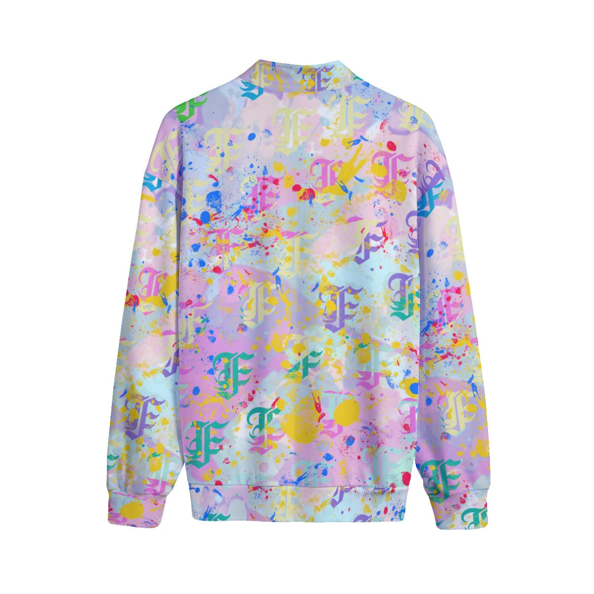 FFPastel Splatta | Quarter Zip Sweater