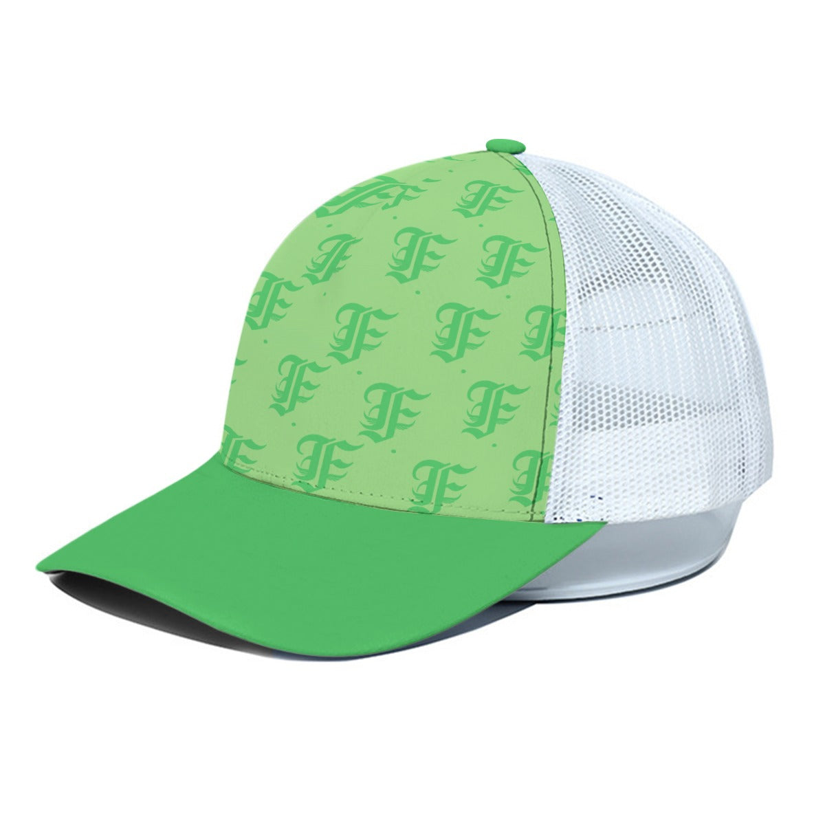 FFMintGreen | Cap W/ White Half-mesh