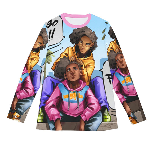 BMH "LovelyDayz"  Long Sleeve(AOP) | 190GSM Cotton