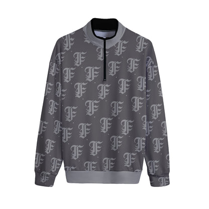 FFGrey | Quarter Zip Sweater