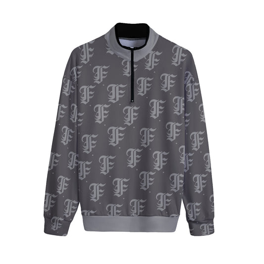 FFGrey | Quarter Zip Sweater