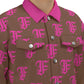 FFBrown& Pink Trucker Jacket | 245GSM Cotton