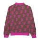FFBrown&Pink Heavyweight Zip-Up Polo  | 310GSM Cotton