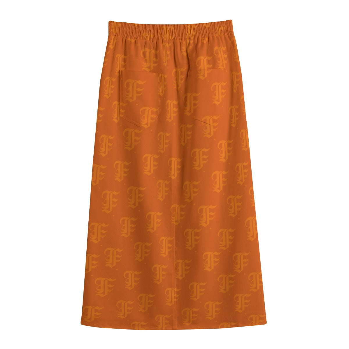 FFOrange Mid-slit Skirt | 245GSM Cotton