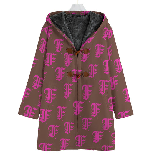 FFBrown&Pink | Fleece Canvas Coat