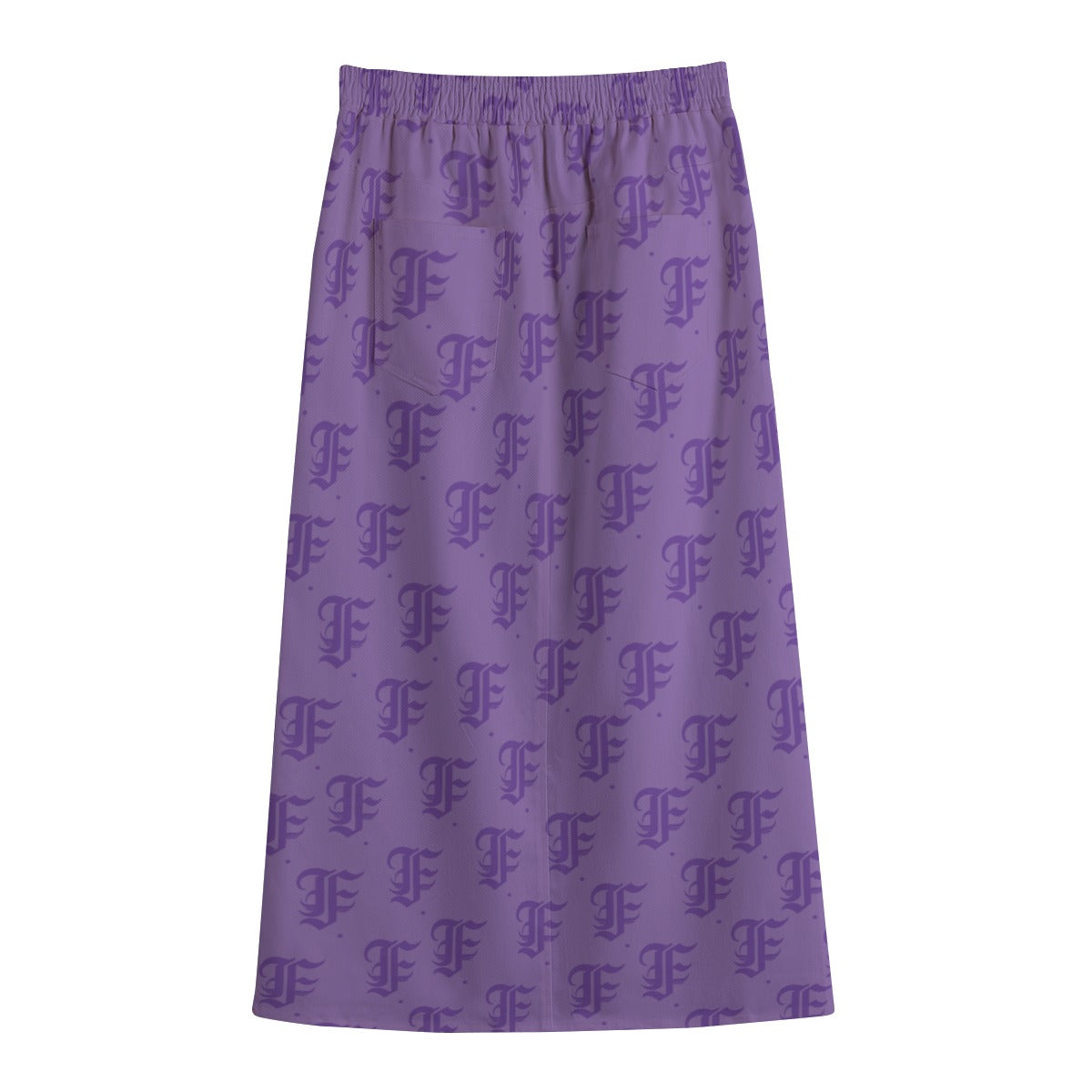 FFPurple Mid-slit Skirt | 245GSM Cotton