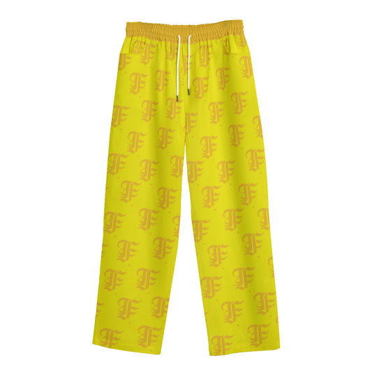 FFYellow Straight-leg Sweats | 245GSM Cotton