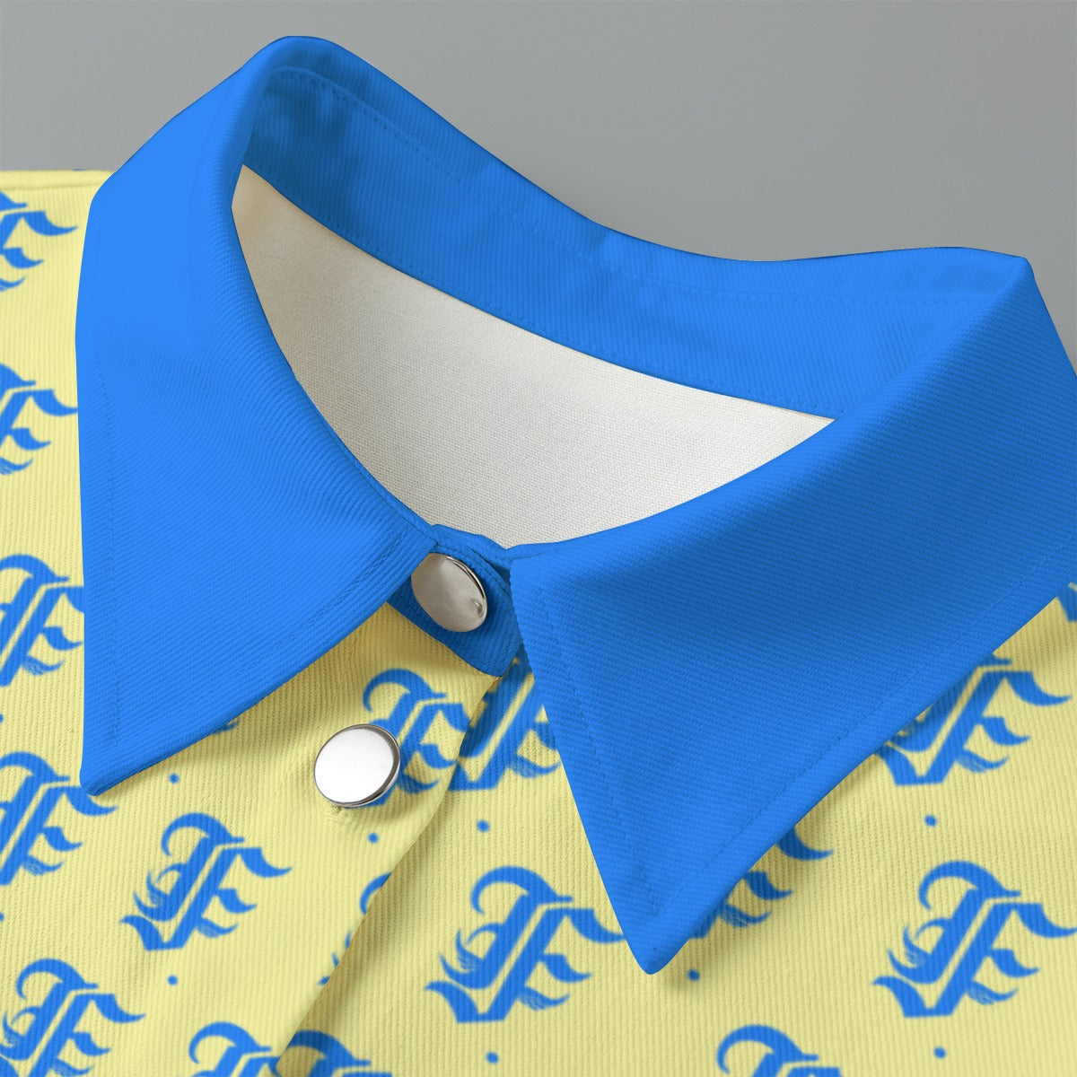FFCreamBlu [Cropped Button-Up Jacket] | 245GSM Cotton