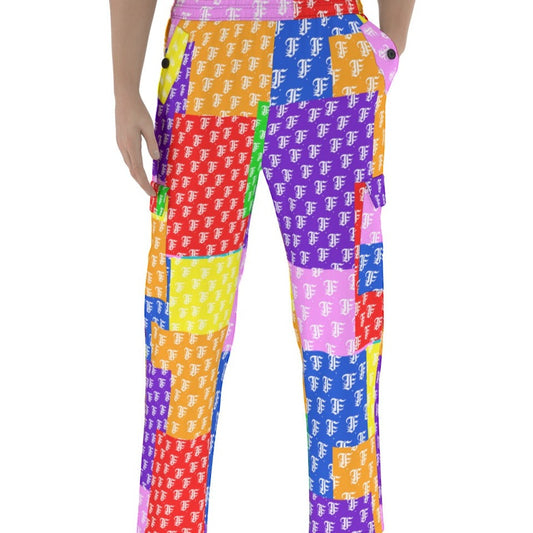 Multi-Color Patchwork  | Cargo Pants