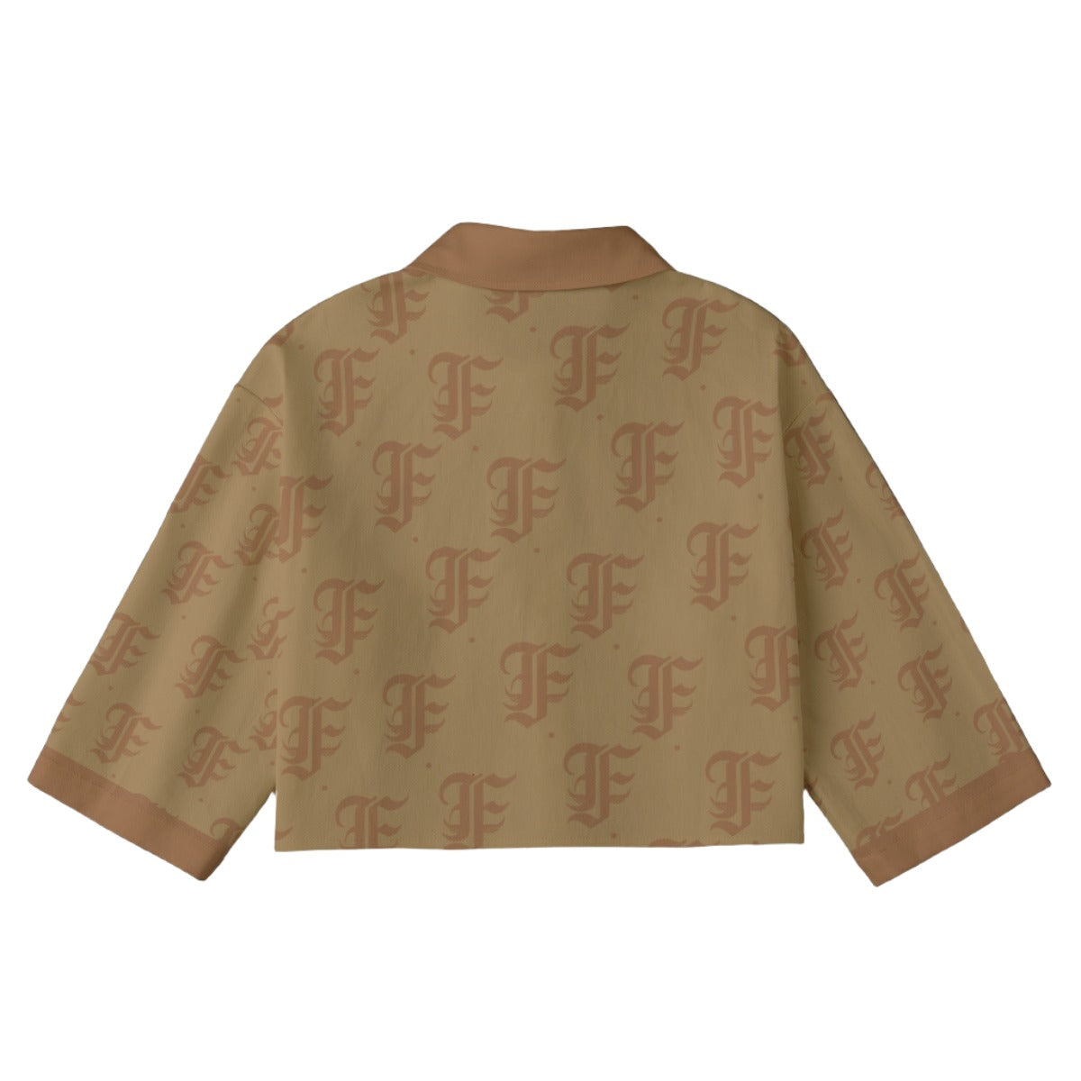 FFCoffee [Cropped Button-Up Jacket] | 245GSM Cotton