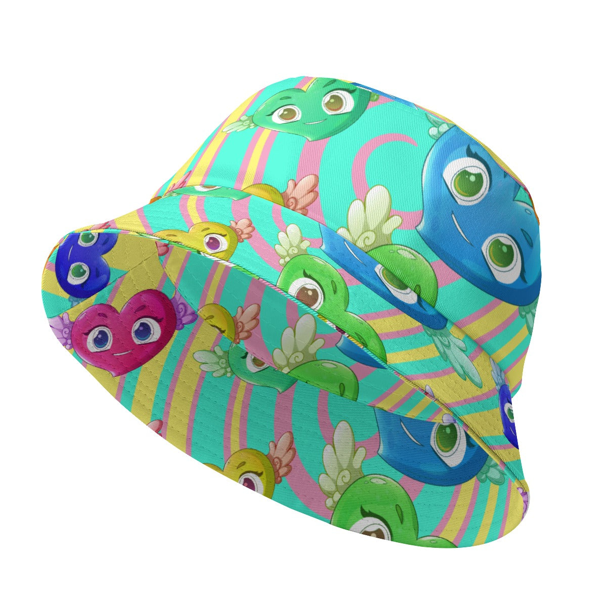 FFPastelSwirl Hearts | Bucket Hat