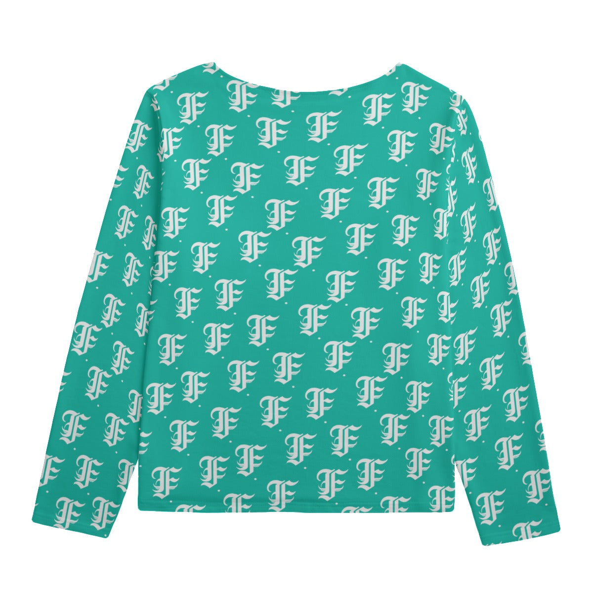 FFTurquoise Boat Neck Sweatshirt | 310GSM Cotton