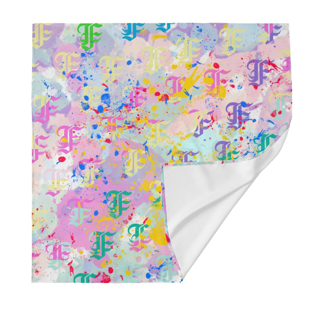 FFPastelPaint Splatter | Silk Scarf