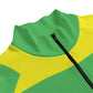 Green&Yellow Striped Zip-up | 310GSM Cotton
