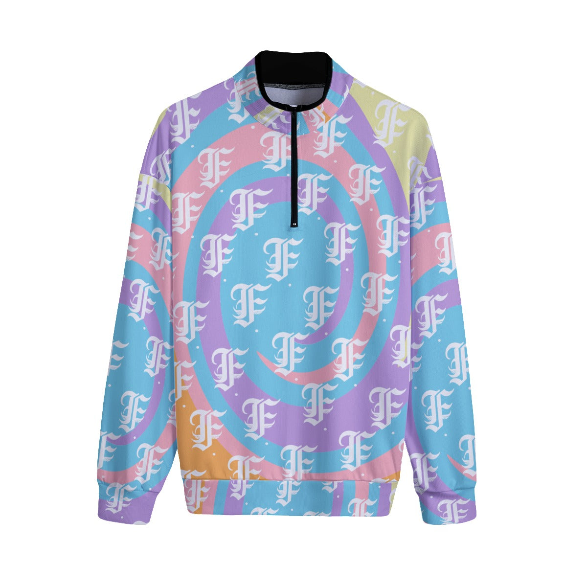 FFPastelSwirl | Quarter Zip Sweater